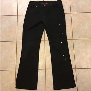 👖Cosmo Embellished Black Denim Size 10